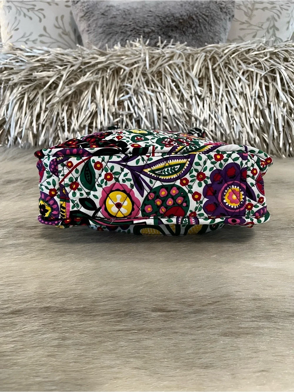 New VERA BRADLEY Viva La Vera Perfect Pocket Tote Tall Purple Commuter Laptop